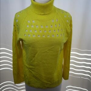 Anthropologie Tina + Jo Sunny Yellow Turtleneck Sweater, Medium